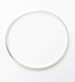Ronde ringen zilverkleur 35mm / per stuk / KD494