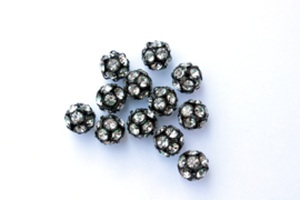 Bol met Strass 10mm / per stuk / KD305A