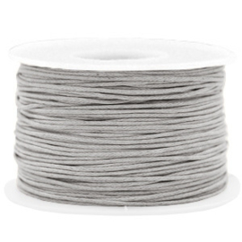 Cordon cire Gris Claire 1mm / 5 mètres / KD58775