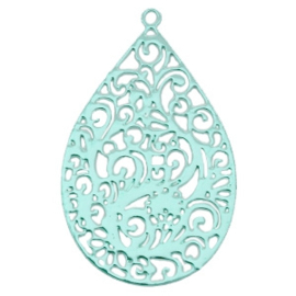 Pendentif Turquoise Bohemian  30x19mm /6  pièces / KD34330