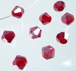 Facettes Cristal Rouge  8mm / 20 pcs / KD4813