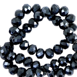 Black-pearl shine coating 8x6mm / Per stuk / KD76019