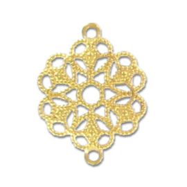 Pendentif Or 15x19 mm  / 2 pièces / KD49303