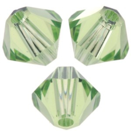 SW/133 -  4mm Toupie  Peridot  / 50  pièces - High Quality Crystals 