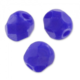 Blauw Fire Polished 4mm / 50 stuks / KD877