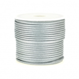 Cordon polyester gris claire, 1,5 mm / 2 mètres / KD440