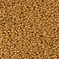 Miyuki Roc 15/0 - nr 4203F - 5 grammes - Duracoat matte yellow gold 