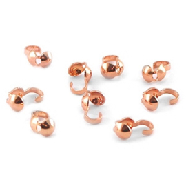 Kalotjes Rosé Goud ca4mm / 40 stuks / KD18614