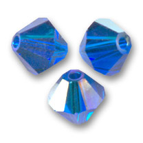 SW/29 - 3mm Swarovski  Bicone 5328 Capri Blue AB/ Par 50 pièces