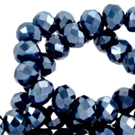 Riverside blue-pearl diamond coating 8x6mm / per stuk / KD38799