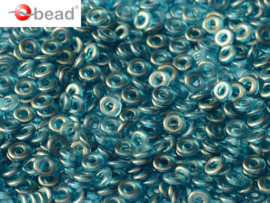 O bead  2 x 4 mm Crystal GT Celestian Blue / 5 gram / KD61034