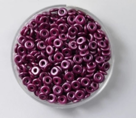 O bead  Crystal Pastel Burgundy 2x4mm / 5 gram / KD61044