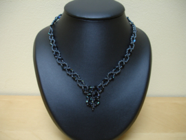 Pakketje - Ketting Elisabeth  - Swarovski AB / blauw -   Nr 1456