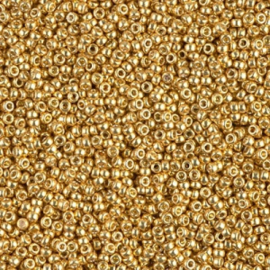 Miyuki Rocaille  15/0  - Nr 4202  - 5 gram -  Galvanized Gold