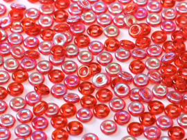 O bead  Crystal Red AB 2x4mm / 5 grammes / KD61045