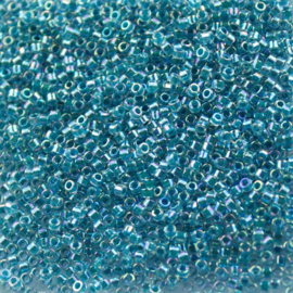 Miyuki Delica 11/0 nr DB-58 -  5 gram - Marine Blue Lined Crystal AB