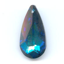 Swarovski Crystal drop 24x12mm Crystal Bermuda Blue / SW180 / Per stuk