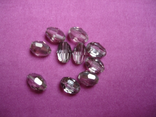 Facettes cristal AB  10mm / 10 pcs / KD5432
