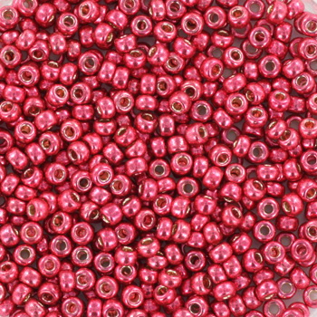 Miyuki Rocaille  11/0 -  Nr 4211 -  10 gram - durac. galvanized light cranberry