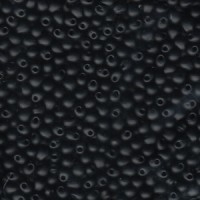 Miyuki Rocaille 11/0 Nr 0401f - 10 gram / Opaque matted black