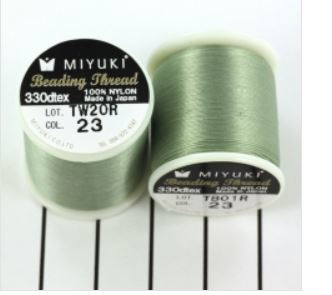 Miyuki Fil Nylon Beading thread B  -  Vert sea foam   - 50 mètres - Nr 23