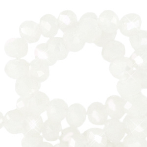 Crystal-pearl shine coating 8x6mm / per stuk / KD70230