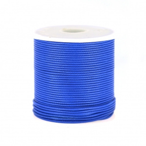 Cordon polyester bleu 1 mm / 2 mètres / KD445