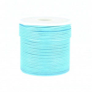 Cordon polyester bleu claire 1,5 mm / ± 9 mètres / KD446