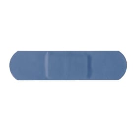 CB442 - Blauwe standaard pleisters 100 stuks 7,5 x 2,5 cm