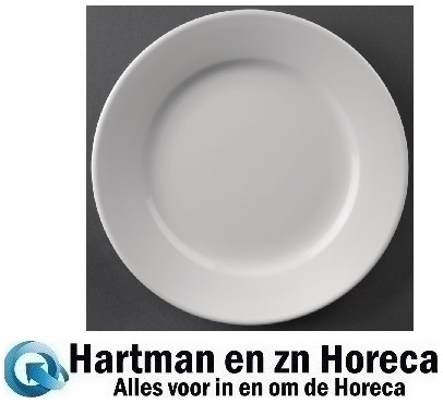 CC209 - met rand - 25cm. per 12 stuks | ATHENA HOTEL PORSELEIN | Hartman en zn Horeca Service