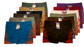 Microfiber Boxershorts flames man 5 voor €10,-