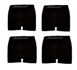 Microfiber Boxershorts Belucci clasic Black  XL/XXL 4Pack €10,95,-