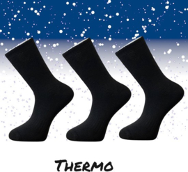 Thermo Sokken Naadloos Zwart 5 Pack