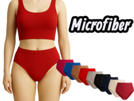 Damen Microfaser Slips – Nahtlos & Bequem (9er Pack, Größen M–3XL)