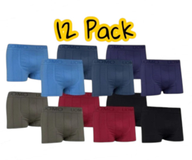 Heren Microfiber Boxer Shorts  Uomo Pulse– licht, zacht & naadloos comfort 12 Pack M tm XXL