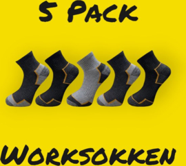 WORK SOKKEN WERK SOKKEN KORT5 PACK