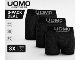 Uomo Microfiber Boxershorts – 3-Pack – Comfort & Stretch
