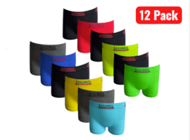 Kinder microfiber boxer short –licht, zacht & naadloos comfort  12 Pack Jongens 10-12