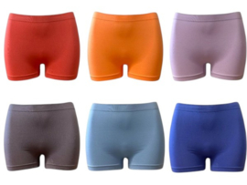 Mikrofaser Damen Boxer Shorts 6 pack Colour M/L
