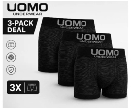 Uomo Microfiber Boxershorts – 3-Pack – Comfort & Stretch