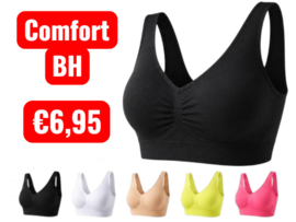 Comfort BH zonder Beugel met Vulling – Dames Naadloze Microfiber BH M t/m 5XL