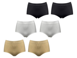 Hoge Taille Microfiber Correctie Slip – naadloos & corrigerend comfort 6-pack M/L