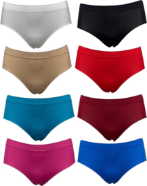 Dames Heup Slips 8 Pack S/M  Ladies Colour