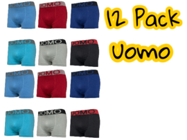 Mikrofaser Boxershorts Uomo Band  XL/XXL 12 Pack
