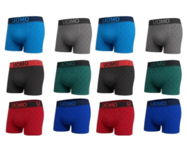 Heren Microfiber Boxer Shorts  Uomo Edge– licht, zacht & naadloos comfort 12 Pack M tm XXL