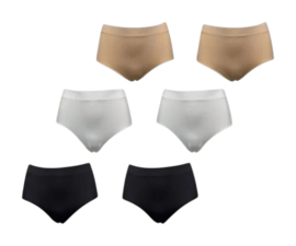 Damen Microfaser Slips – Nahtlos & Bequem (6er Pack, Größen M-L)
