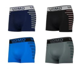 Heren Microfiber Boxer Shorts Uomo Flex– licht, zacht & naadloos comfort 4 Pack M tm XXL