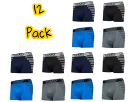 Mikrofaser Boxershorts Uomo Brand M/L 12 Pack