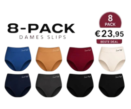 Sweet Angel Damen Slips 8er-Pack – Nahtloser Komfort & Perfekte Passform (Größen M–XXXL)