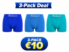 Belucci Microfiber Boxershorts – 3-Pack – Comfort & Stretch